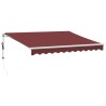 Auvent rétractable automatique bordeaux 300x250 cm 
