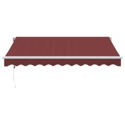 Auvent rétractable automatique bordeaux 300x250 cm 