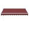 Auvent rétractable automatique bordeaux 300x250 cm 