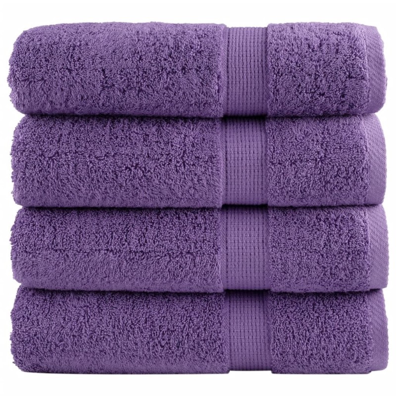Essuie-mains de qualité supérieure SOLUND 4 pcs violet 600 g/m² 