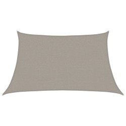 Voile d'ombrage 160 g/m² trapèze gris clair 3/4x2 m PEHD 