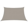 Voile d'ombrage 160 g/m² trapèze gris clair 3/4x2 m PEHD 