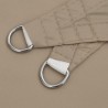 Voile de parasol tissu oxford triangulaire 3x3x3 m taupe 