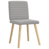 Chaises à manger lot de 6 gris nuage tissu 