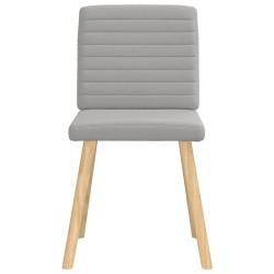 Chaises à manger lot de 6 gris nuage tissu 