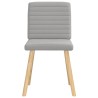 Chaises à manger lot de 6 gris nuage tissu 
