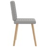 Chaises à manger lot de 6 gris nuage tissu 