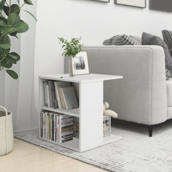 Table d'appoint blanc 45x45x48 cm bois d'ingénierie 