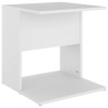 Table d'appoint blanc 45x45x48 cm bois d'ingénierie 