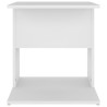 Table d'appoint blanc 45x45x48 cm bois d'ingénierie 