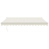 Auvent rétractable crème 4,5x3 m tissu et aluminium 