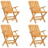 Ensemble à manger de jardin 5 pcs Bois de teck massif 
