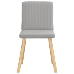 Chaises à manger lot de 6 gris nuage tissu 