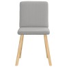 Chaises à manger lot de 6 gris nuage tissu 