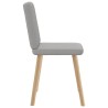 Chaises à manger lot de 6 gris nuage tissu 