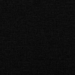 Canapé à 3 places avec repose-pieds Noir 180 cm Tissu 