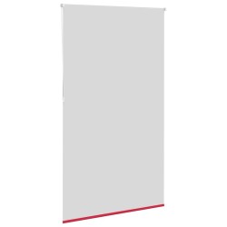 Store enrouleur occultant rouge largeur du tissu 126,6 cm 