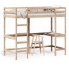 Lit superposé sans matelas 100x200 cm bois massif de pin 