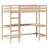 Lit superposé sans matelas 100x200 cm bois massif de pin 