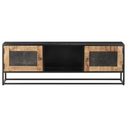 Meuble TV 120x30x40 cm Bois de manguier brut 