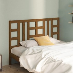 Tête de lit Marron miel 126x4x100 cm Bois massif de pin 