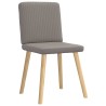 Chaises à manger lot de 6 taupe tissu 