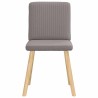 Chaises à manger lot de 6 taupe tissu 