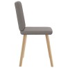 Chaises à manger lot de 6 taupe tissu 