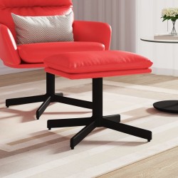 Repose-pied Rouge 60x60x36 cm Similicuir 