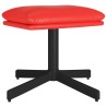 Repose-pied Rouge 60x60x36 cm Similicuir 