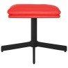 Repose-pied Rouge 60x60x36 cm Similicuir 