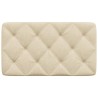 Coussin de tête de lit crème 80 cm tissu 