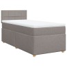 Sommier à lattes de lit avec matelas Taupe 80x200 cm Tissu 