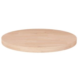 Dessus de table rond Ø30x2,5 cm Bois de chêne massif non traité 