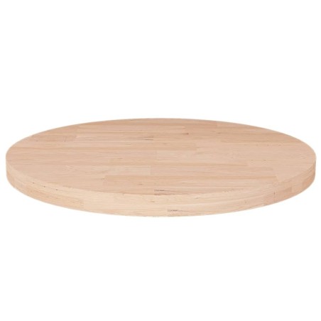 Dessus de table rond Ø30x2,5 cm Bois de chêne massif non traité 