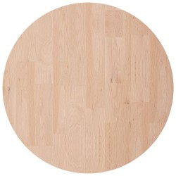 Dessus de table rond Ø30x2,5 cm Bois de chêne massif non traité 