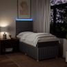 Sommier à lattes de lit avec matelas Taupe 80x200 cm Tissu 