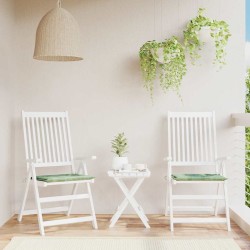 Coussins de chaise lot de 2 motif de feuilles 40x40x4 cm tissu 