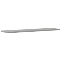 Panneaux de bibliothèque 4 pcs Gris béton 80x20x1,5cm Aggloméré 