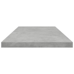 Panneaux de bibliothèque 4 pcs Gris béton 80x20x1,5cm Aggloméré 