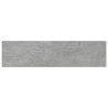 Panneaux de bibliothèque 4 pcs Gris béton 80x20x1,5cm Aggloméré 