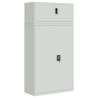 Classeur gris clair 90x40x180 cm acier 