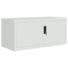 Classeur gris clair 90x40x180 cm acier 