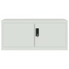 Classeur gris clair 90x40x180 cm acier 