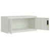Classeur gris clair 90x40x180 cm acier 