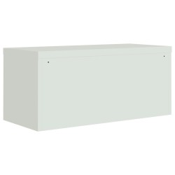 Classeur gris clair 90x40x180 cm acier 