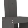 Ensemble de bar de jardin 5 pcs gris bois de pin massif 