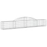 Paniers à gabions arqués 6 pcs 300x30x40/60 cm fer galvanisé 