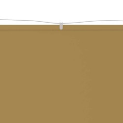 Auvent vertical Beige 180x360 cm Tissu oxford 