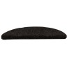 Tapis autoadhésifs de marches 5 pcs Marron 56x17x3cm Aiguilleté 